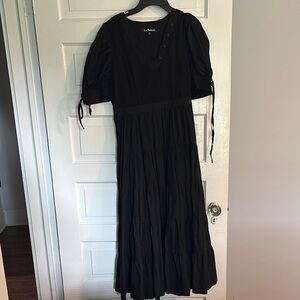 En Saison Black Puff Sleeve Sundress